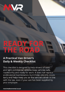 Image shows the front cover of a PDF which is about how to encourage drivers to do daily vehicle checks on your company vans – a free resource for fleet managers.